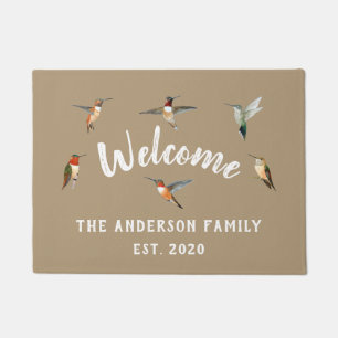Custom Hummingbirds Doormat
