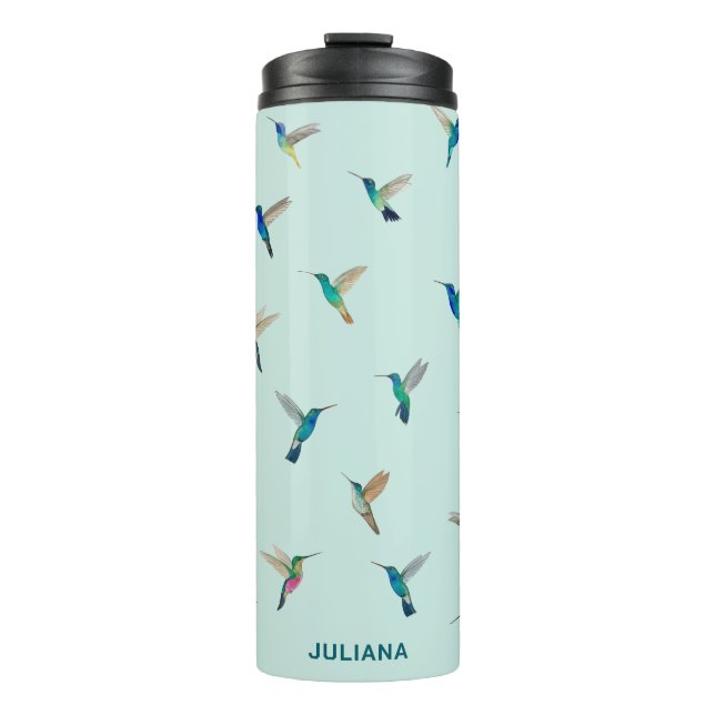 Custom Hummingbirds Thermal Tumbler (Front)
