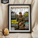 Custom HUNTER Magazine Cover, Personalised Hunting Poster<br><div class="desc">Turn your favourite photo into a bold Custom HUNTER Magazine Cover! Perfect for hunters, outdoorsmen, and wildlife enthusiasts, this personalised poster features authentic magazine-style headlines and a custom name or text for a one-of-a-kind gift. Great for birthdays, Father’s Day, hunting lodge décor, or as a fun keepsake for anyone passionate...</div>