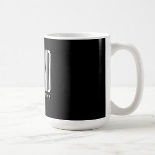 Custom Husband Text Personalise Black Menswear Coffee Mug