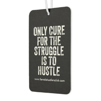 Custom hustlers quote air fresner car air freshener