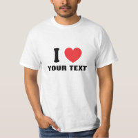 Custom i heart text