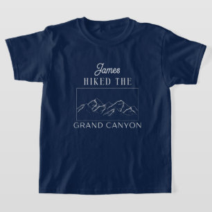 custom i hiked the grand canyon funny hiking T-Shirt