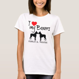 Custom I Love My Boxers T-Shirt