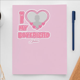 Custom I Love My Boyfriend – Add Photo & Name