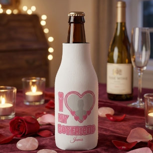 Custom I Love My Boyfriend – Add Photo & Name Bottle Cooler