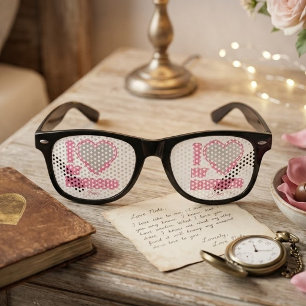 Custom I Love My Boyfriend – Add Photo & Name Retro Sunglasses
