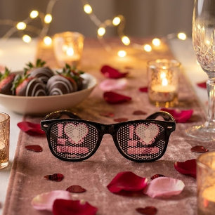 Custom I Love My Girlfriend – Add Photo & Name Retro Sunglasses
