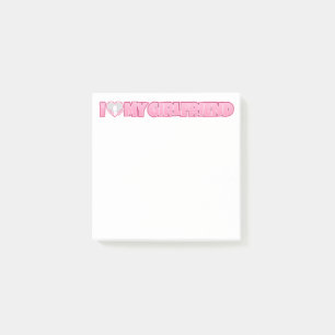 Custom I Love My Girlfriend – Add Photo Post-it Notes