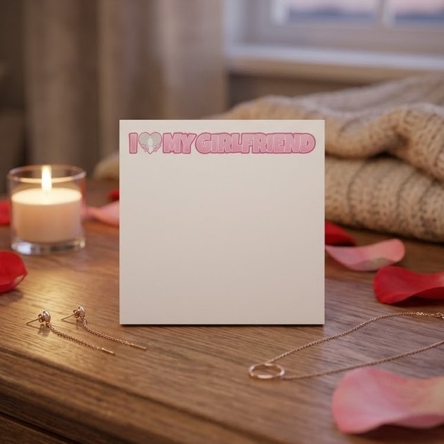 Custom I Love My Girlfriend – Add Photo Post-it Notes (Creator Uploaded)