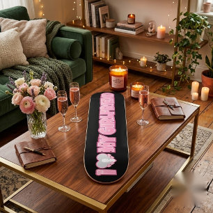 Custom I Love My Girlfriend – Add Photo Skateboard