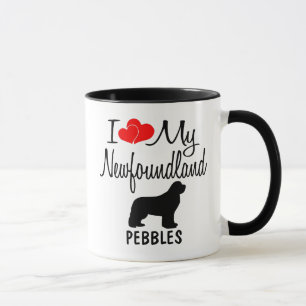 Custom I Love My Newfoundland Dog Mug