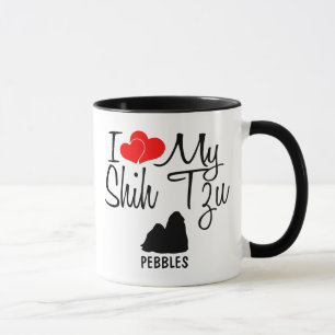 Custom I Love My Shih Tzu Mug