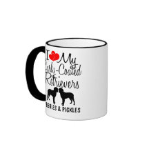 Custom I Love My Two Curly-Coated Retrievers