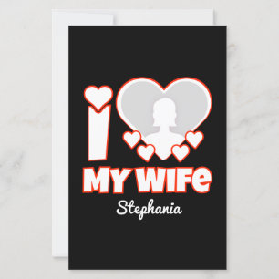 Custom I Love My Wife – Add Name & Photo