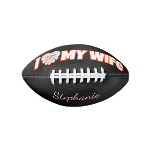 Custom I Love My Wife – Add Name & Photo Football