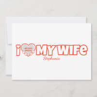 Custom I Love My Wife – Add Name & Photo