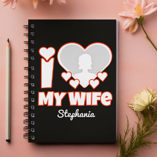 Custom I Love My Wife – Add Name & Photo Planner