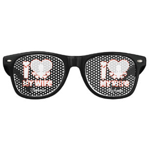 Custom I Love My Wife – Add Name & Photo Retro Sunglasses