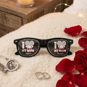 Custom I Love My Wife – Add Name & Photo Retro Sunglasses