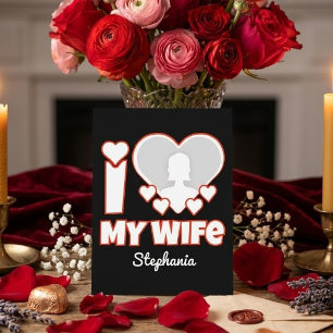 Custom I Love My Wife – Add Name & Photo Thank You Card