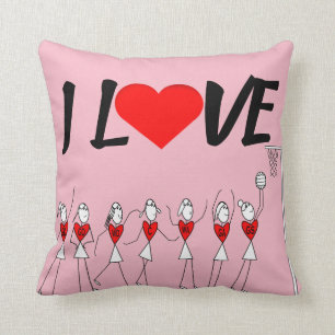 Custom I Love Netball Cushion