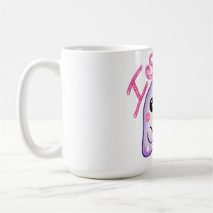 Custom "I Scream" Ghost with Ice Cream Cone Art Coffee Mug