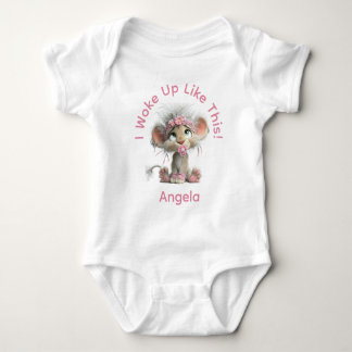 Custom I Woke Up Like This Baby Bodysuit 