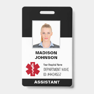 Custom ID Badge – Employee Photo, Logo, Barcode