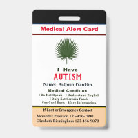 Custom ID Identification Child Adult Name