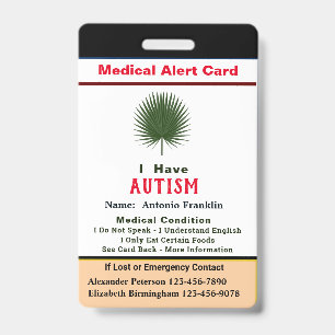 Custom ID Identification Child Adult Name Badge