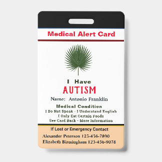 Custom ID Identification Child Adult Name Badge