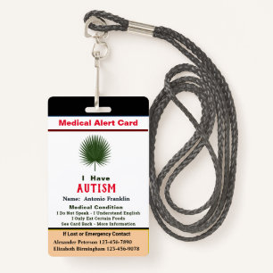 Custom ID Identification Child Adult Name ID Badge