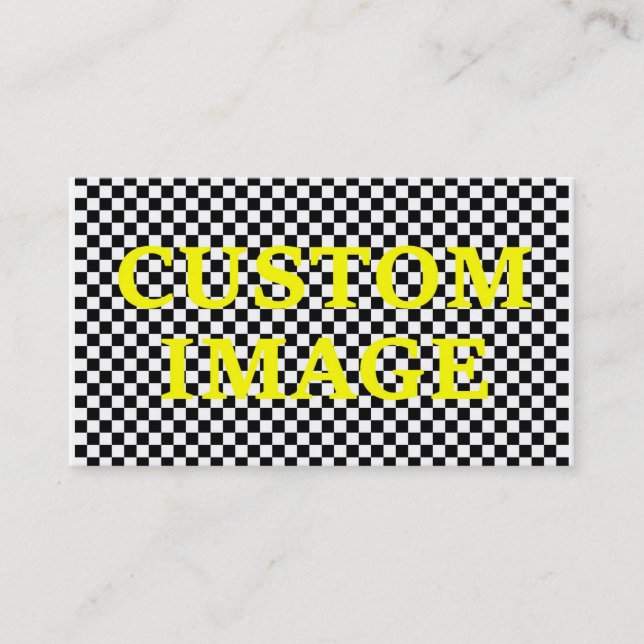 Custom Image and Custom Text Business Card (Front)