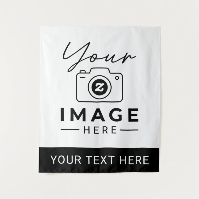 Custom Image and Text Tapestry (Front)