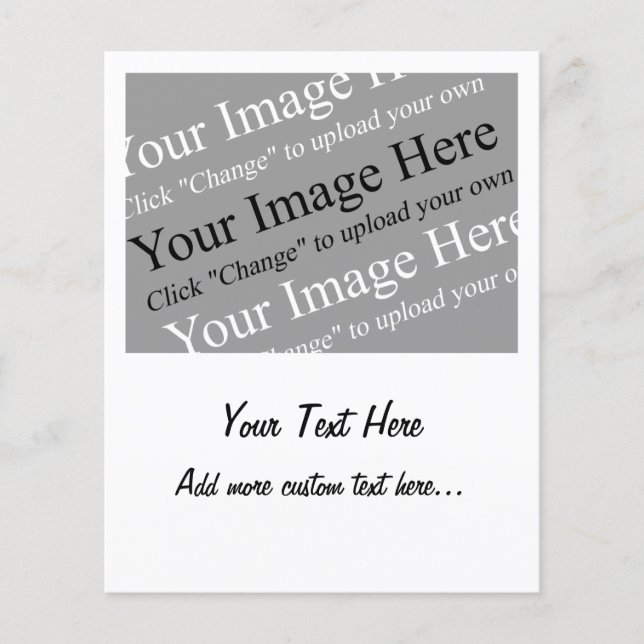 Custom Image and Text Template for Flyers (Front)