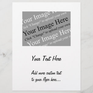 Custom Image and Text Template for Flyers