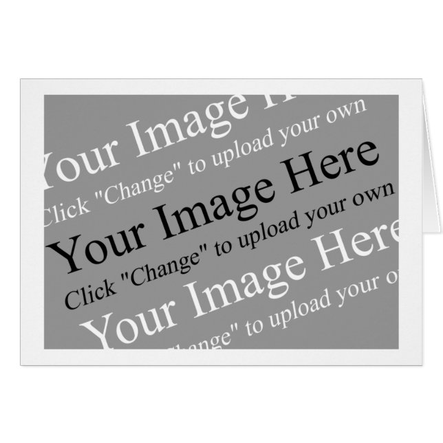 Custom Image Card Template (Front Horizontal)