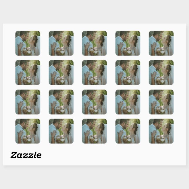 Custom Image Classic Square Sticker Sheet (Sheet)