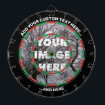 Custom Image Dartboard with Text<br><div class="desc">Custom image dartboard. Two custom text areas. You can upload your photo using "Personalise this template" option.</div>