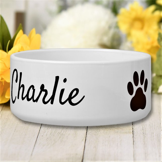 Custom Image & Name Large Pet Bowl (Creator Uploaded)