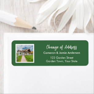 Custom Image New Home Change of Return Address Label