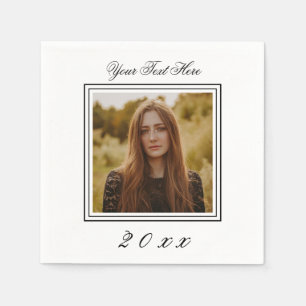 Custom Image Photo Birthday Napkins