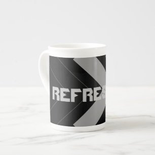 Custom Image photo Text Refresh Me Speciality  Bone China Mug