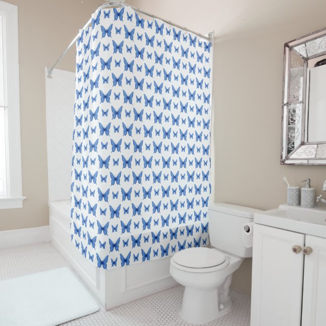 Custom Image Shower Curtain (In Situ)