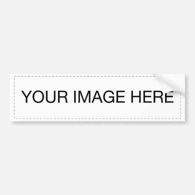 Custom Image Template Bumper Sticker (Front)