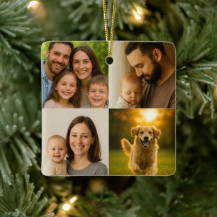 Custom Image Text Ceramic Ornament