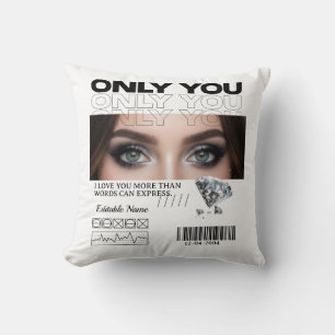 Custom Image & Text Personalized Cushion