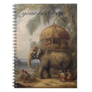Custom Imperial Elephant & Royal Howdah Notebook