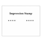 Custom Impression-Stamp Personalised text Black